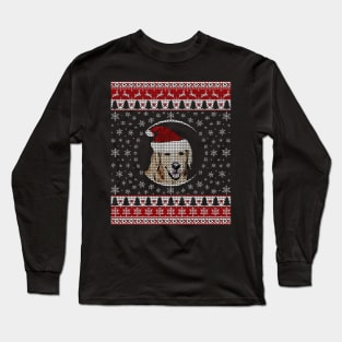 Cute Golden Retriever Christmas Long Sleeve T-Shirt